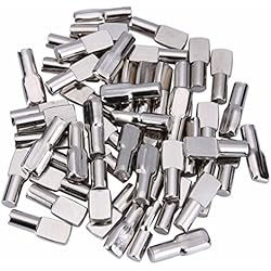 Proteccion Estanterias Mecalux 120 paquetes de pernos de estante, clavijas de soporte de estante de 5 mm Muebles de gabinete en forma de cuchara