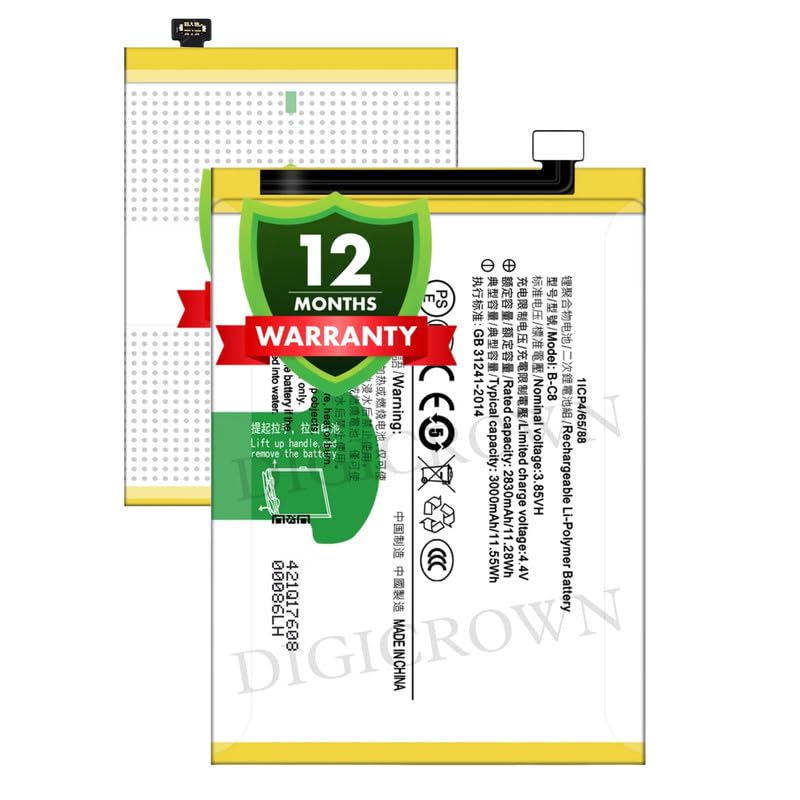 Image of Original B-C8 Battery Compatible for Vivo Y69 (1714) - (3000mAh) - 1 Year Warranty DF7