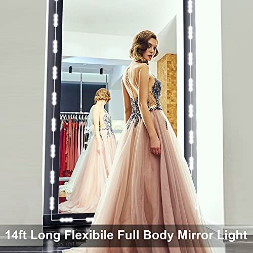 LPHUMEX Hollywood Glam Dimmable 14ft LED Vanity Lights Kit