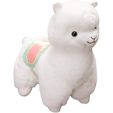 Amazon Sunnimix アルパカ動物ぬいぐるみアニメのおもちゃ 素敵なぬいぐるみ 昼寝枕オフィス ソファ 椅子 車 White 35cm ぬいぐるみ おもちゃ
