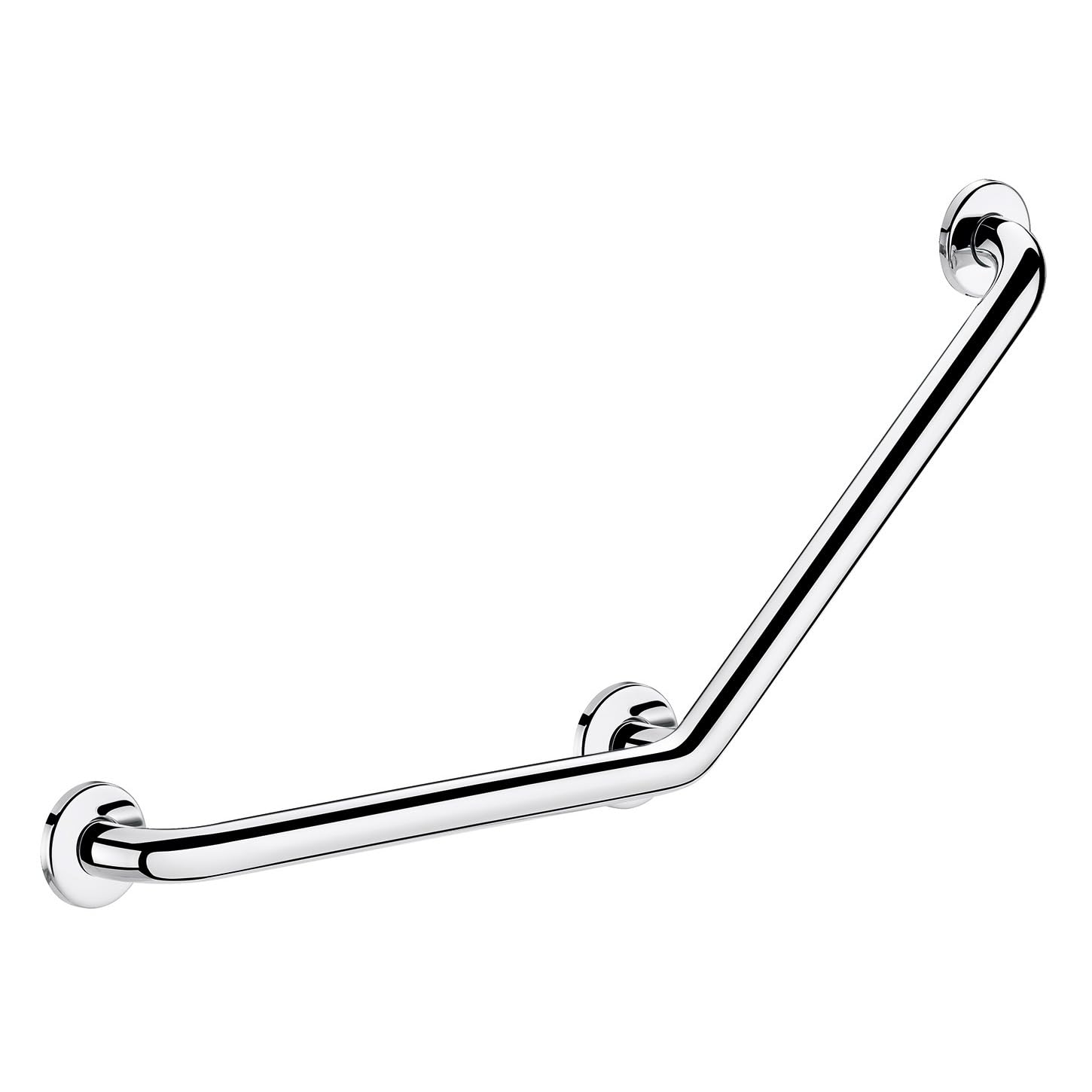 Delabie - Barre d'appui coudée 135° Ø 32 400x400 mm Inox 304 poli brillant
