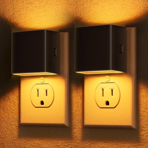 Image of DORESshop Night Lights Plug into Wall [2 Pack],Amber Night Light