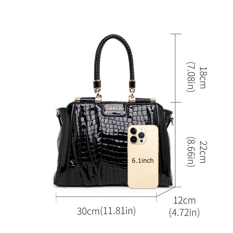Fashionable and atmospheric crocodile pattern large capacity single shoulder handbag2