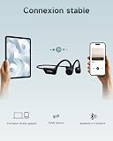 Rhyfell Casque Conduction Osseuse Bluetooth 6.0, Écouteurs Sport Oreilles Libres avec Micro, Étanchéité IPX5, 8H d'Autonomie, Ultra-Léger 28g, Idéal pour Course à Pied, Cyclisme, Fitness - 5