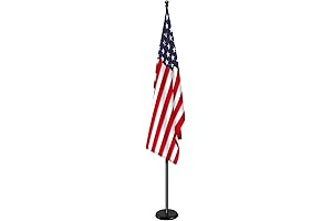 Sturdy and Elegant SENZHIYI Telescoping Flag Pole for Majestic Indoor Displays