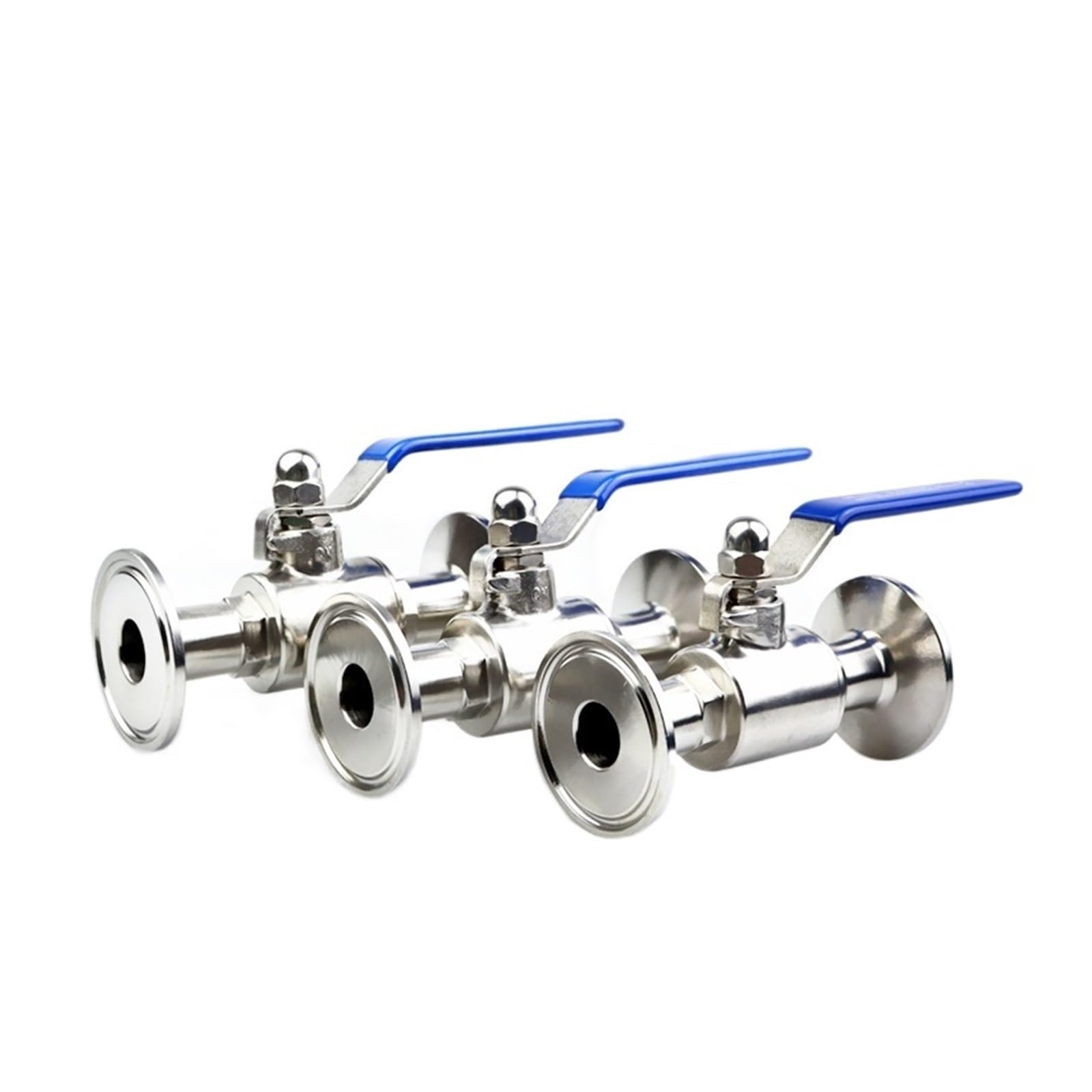 Ball valve, Zawór kulowy 1,5 "2" Tri Clamp Ferrule Sanitarny ze stali nierdzewnej do żywności, piwa, mleka, farmaceutyków,for Gas, Oil, Liquid, Water(45mm x Ferrule 64)
