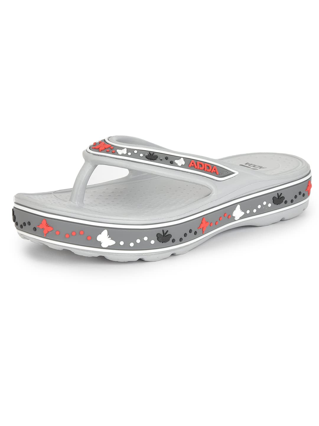 ADDA QUEEN-1 || Durable & Comfortable || Self-Design || Lightweight || Fashionable || EVA Sole || Soft Footbed || Solid || Thong Flip-flops for Women