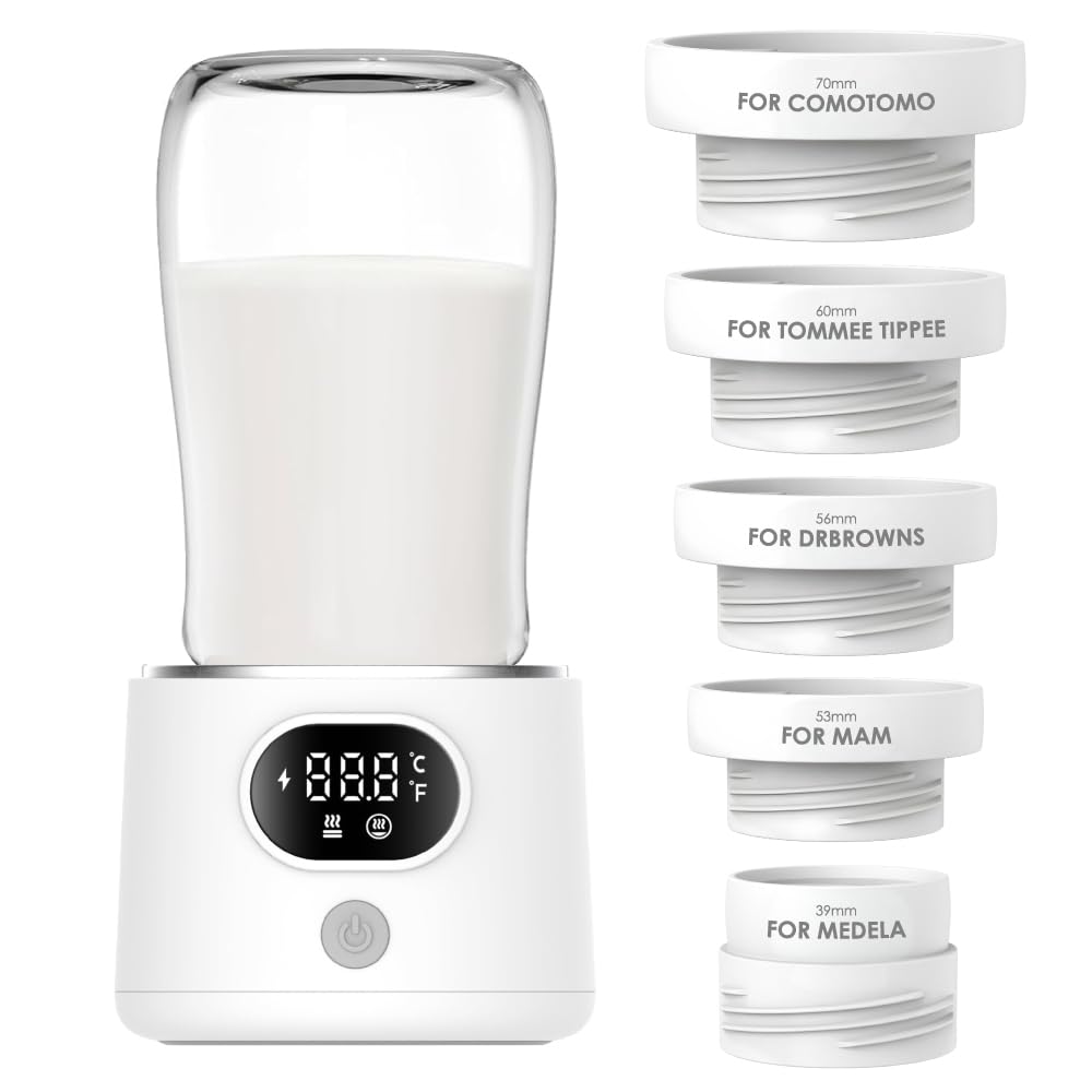 DrBash Portable Bottle Warmer for Travel, Leak-Proof Travel Baby Bottle Warmer with Fast Heating for Breastmilk, Safety Material Baby Bottle Warmer for Dr. Brown, Medela, Tommee Tippee, ComoTomo,
