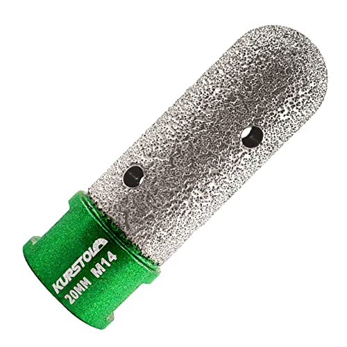 KURSTOL Fraise diamantée - Diamètre: 20 mm x M14 trépan diamant Pour agrandir le façonnage rond biseauté existant en porcelaine, céramique dure, granit,...