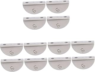 DOITOOL Heavy Duty Shelf Brackets 12 Pcs Stainless Steel Glass Clip Glass Support Brackets Glass Shelf Mounting Brackets Glass Shelf Shelf Bracket