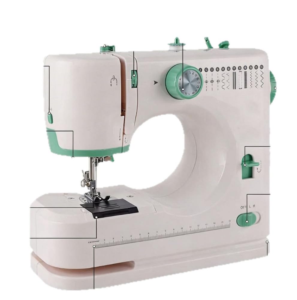 Zooeeyll Mini Sewing Machine for Beginners with Extension Table, Portable