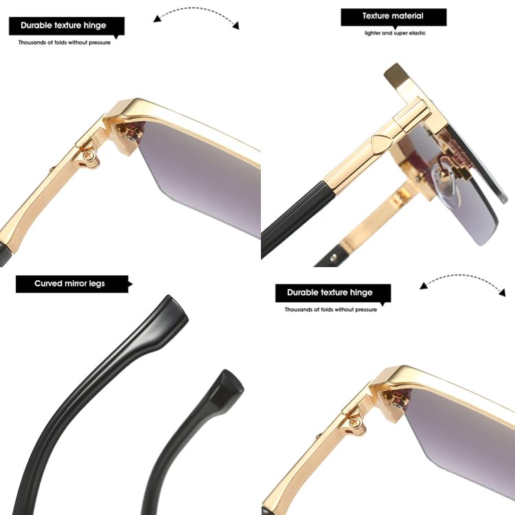 bullabulling Trendy Square Sunglasses Womens Oversized OnePiece Designer Style UV Protection Sunnies Shades Gradient Frame4