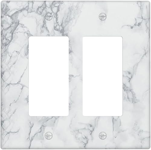 Miniatura 8 de Cubierta decorativa de mármol para interruptor de luz de 1 banda, placa de pared de palanca individual para habitación, decoración de baño, placa