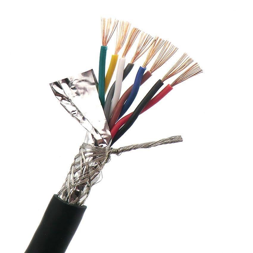 Câble à paires torsadées blindé 0,75 mm² 4/6/8 conducteurs cuivre sans