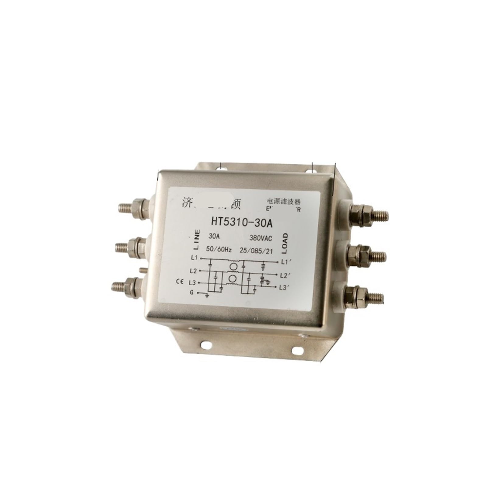 Filtre CA monophasé 30A HT5310-30A pour la protection réseau