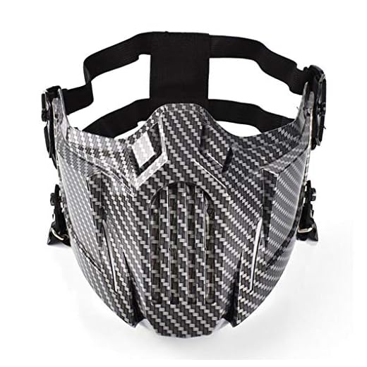 Original Creation Tactical Anti-Fog Airsoft Mask with Goggle Protective Full Face mask Dual Mode Wearing Design Adjustable Strap for Airsoft Paintball Costume Party (Dual mode Carbon Fiber)