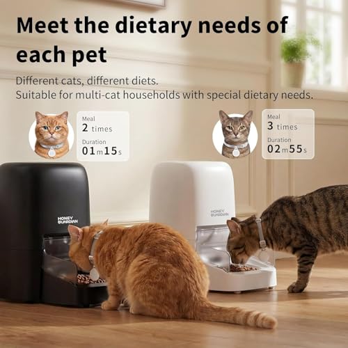Distributeur croquettes chat automatique RFID programmable 1-10 repas - 3