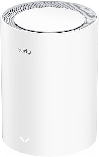 Cudy Sistema de malla Wi-Fi de doble banda BE3600 WiFi 7, 3.6 Gbps 160 Mhz, cobertura de hasta 2500 pies cuadrados, 3 puertos Gigabit, compatible