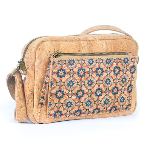 Sac à bandoulière liège végétalien petit sac femme vintage