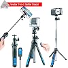 Powershot Elph 360 Ixus 285 Ixy 650 Travel Essential Accessory Bundle with Compact Selfie Stick Tripod, Extra Battery, 128GB Memory + More