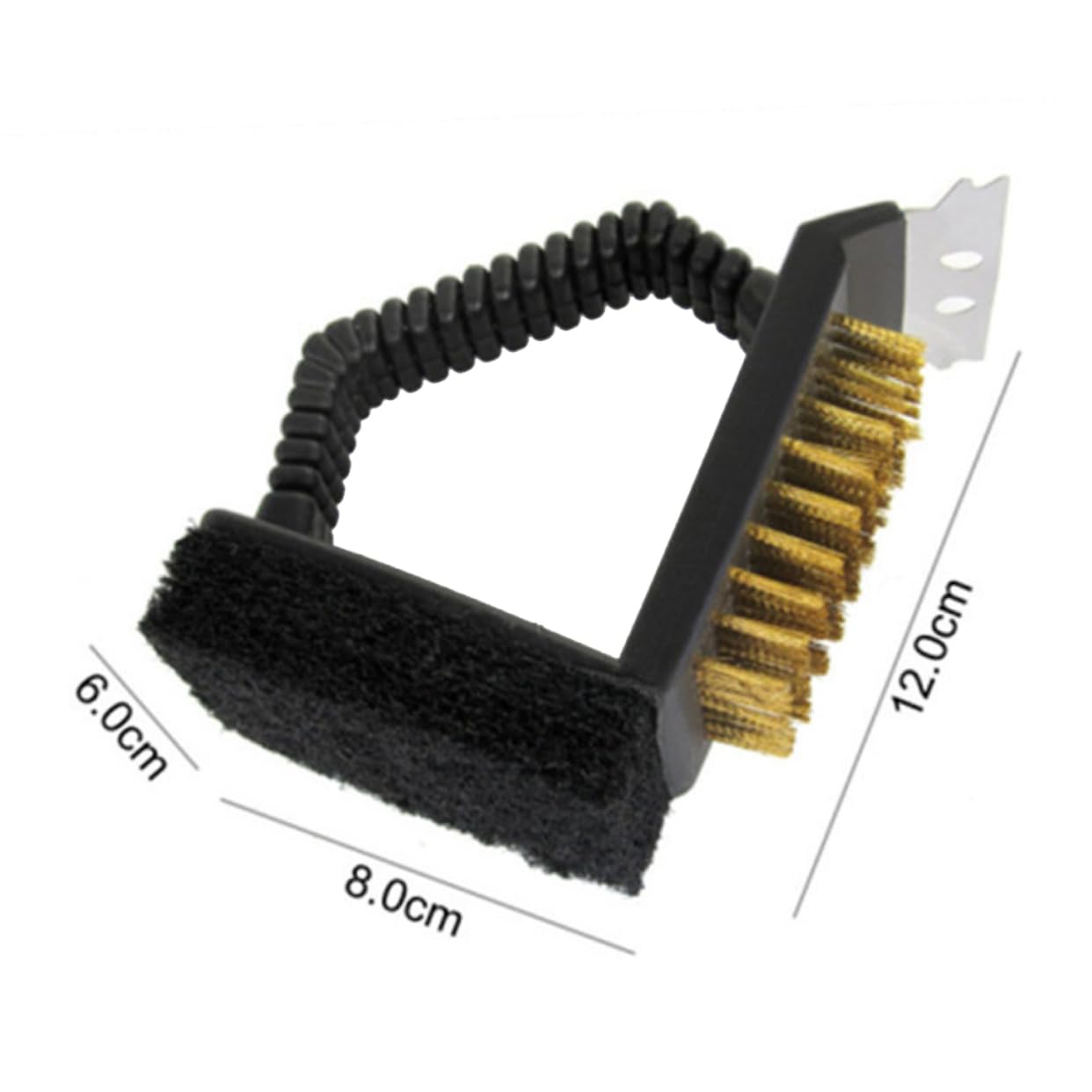 VICASKY Grill Cleaning Brush with Bristles Heavy Duty Scouring Pad Scraper for Efficient Barbecue Cleaning Ergonomic Design for All Grill Surfaces