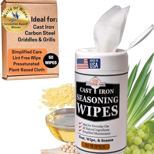 Cast Iron Seasoning Oil Wipes (50 Count)