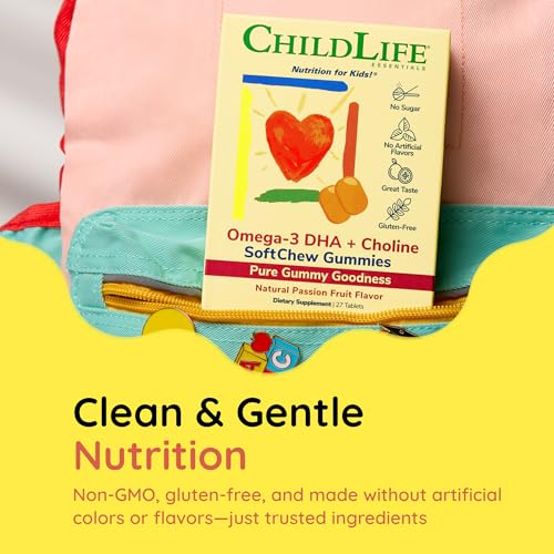 ChildLife Essentials Omega-3 DHA SoftChew Gummies