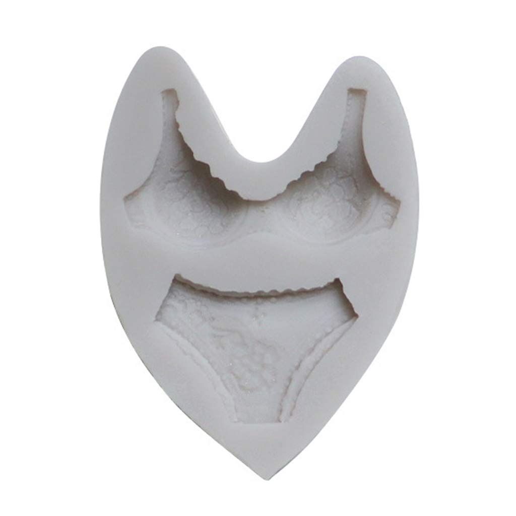 Nihenhao Women's Random 3D Underwear Fondant Mold Soft Mould For Chocolate Candy Sugar Craft Cake Decoration Cupcake Reusable