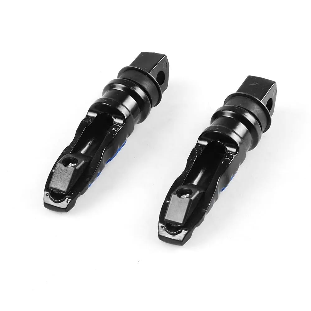 regulowany Pedały Motocykl tylny pedał pasażera 8MM uniwersalny 2 szt. Aluminiowy podnóżek skuter Peg modyfikacja motocykla(Silver)