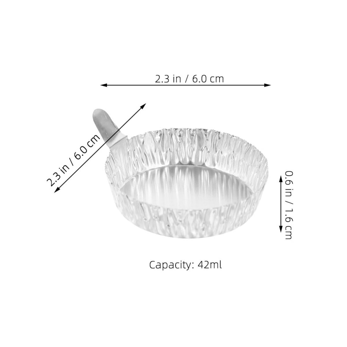 de Pesaje de Aluminio con Asas Prácticos y Fáciles de Llevar para Laboratorio 200 Platos Capacidad 42ml para Uso en Experimentos Científicos