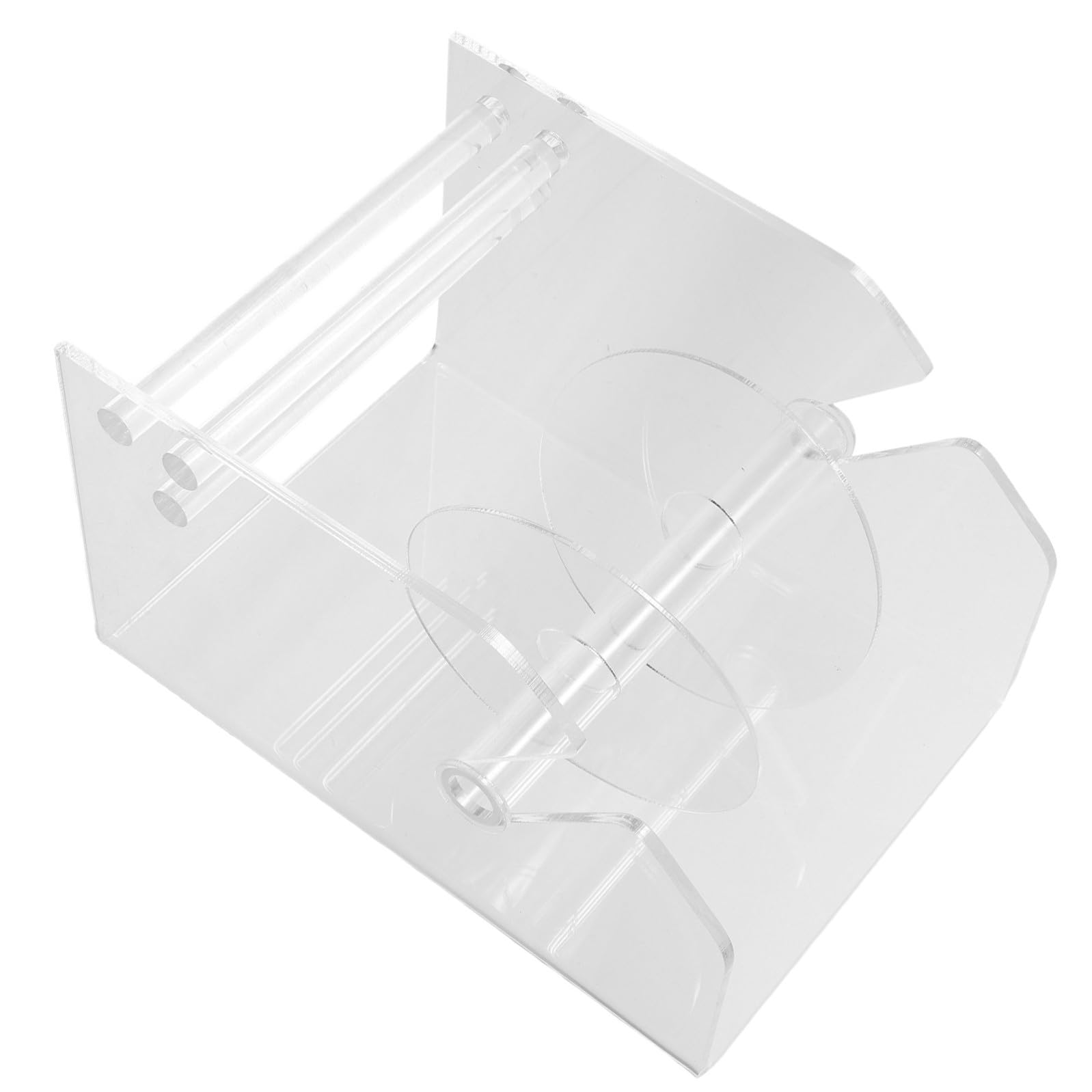 Dispenser Etichette Adesive in Acrilico Supporto Etichette da Muro 3 Scomparti per Duraturo Organizer Compatto per Ufficio e Casa