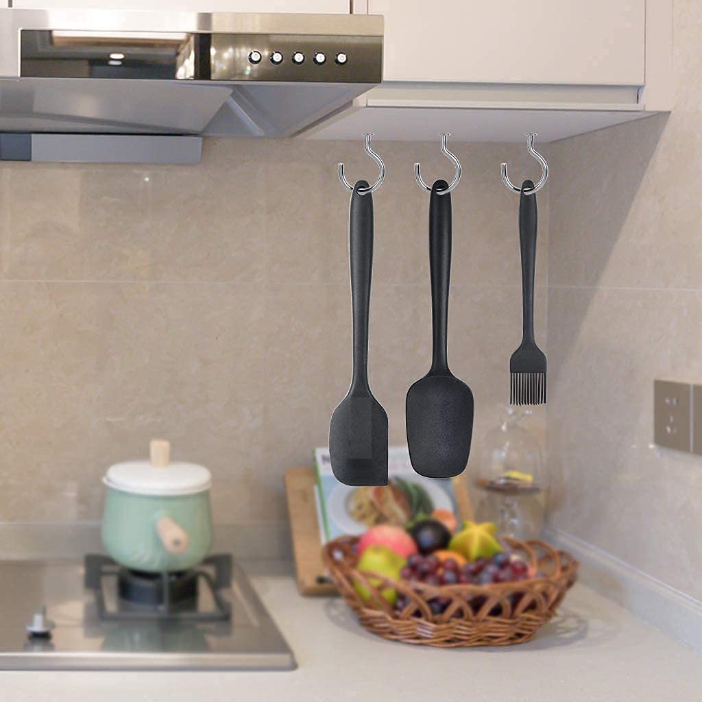 Crochet A Visser,160 Pièces Crochets à Visser En Plaqué Nickel,avec Filetage, 7 Tailles De Crochet à Visser Inox, Crochetsà Vis En Méta Pour Tasse à Thé, Plante, Bureau à Domicile (Argent