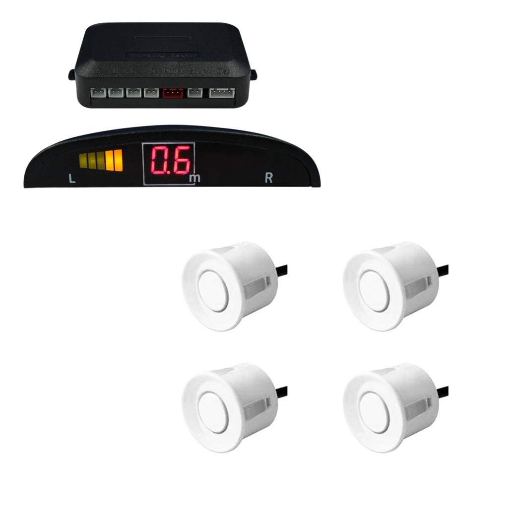 Reverse/Back Car Parking Sensor LED Display (Set of 4) (White) for Hyundai Getz-picture-10