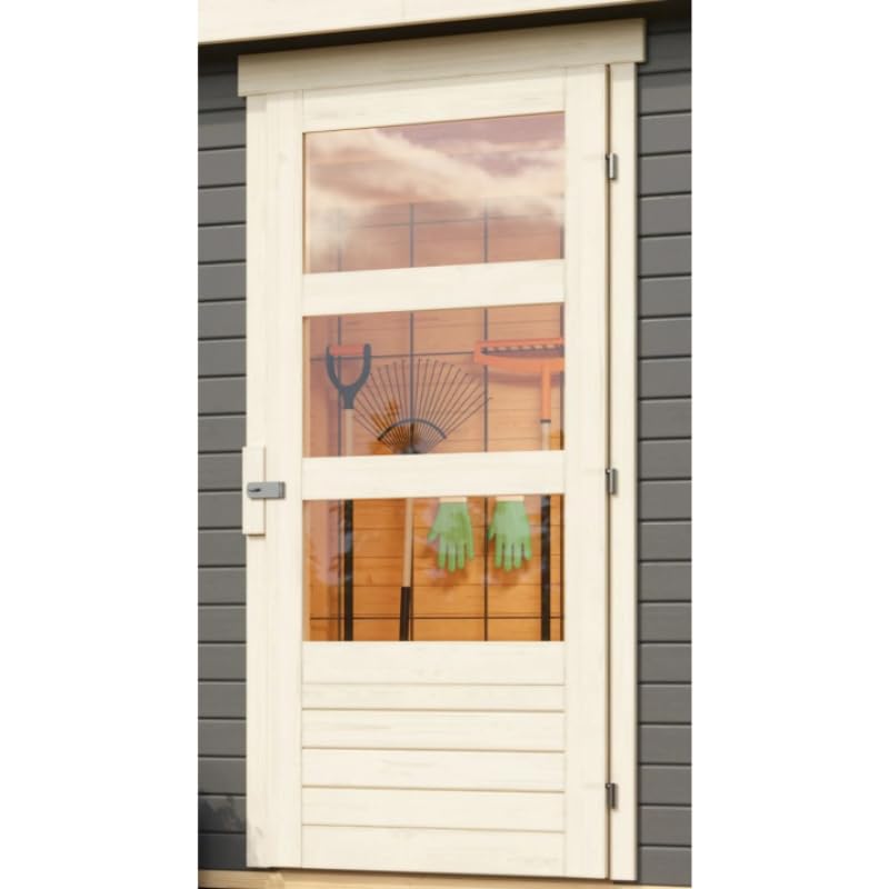 Karibu Holz Gartenhaus - Gerätehaus aus Fichtenholz - 3,31 x 3,34 x 2,16 m- - 8,75 m²