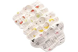 Baby Bandana Drool Bibs, 360 Degrees of Coverage