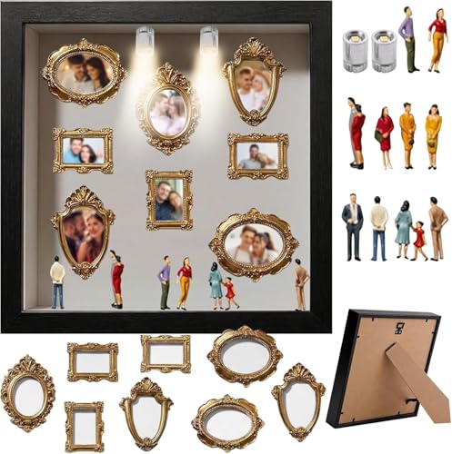 DIY Silhouette Shadow Box Frame Kit, Mini Gold...