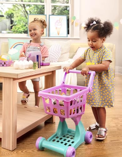 image for Battat – Play Circle – Shopping Cart – Toy Food – Play Kitchen