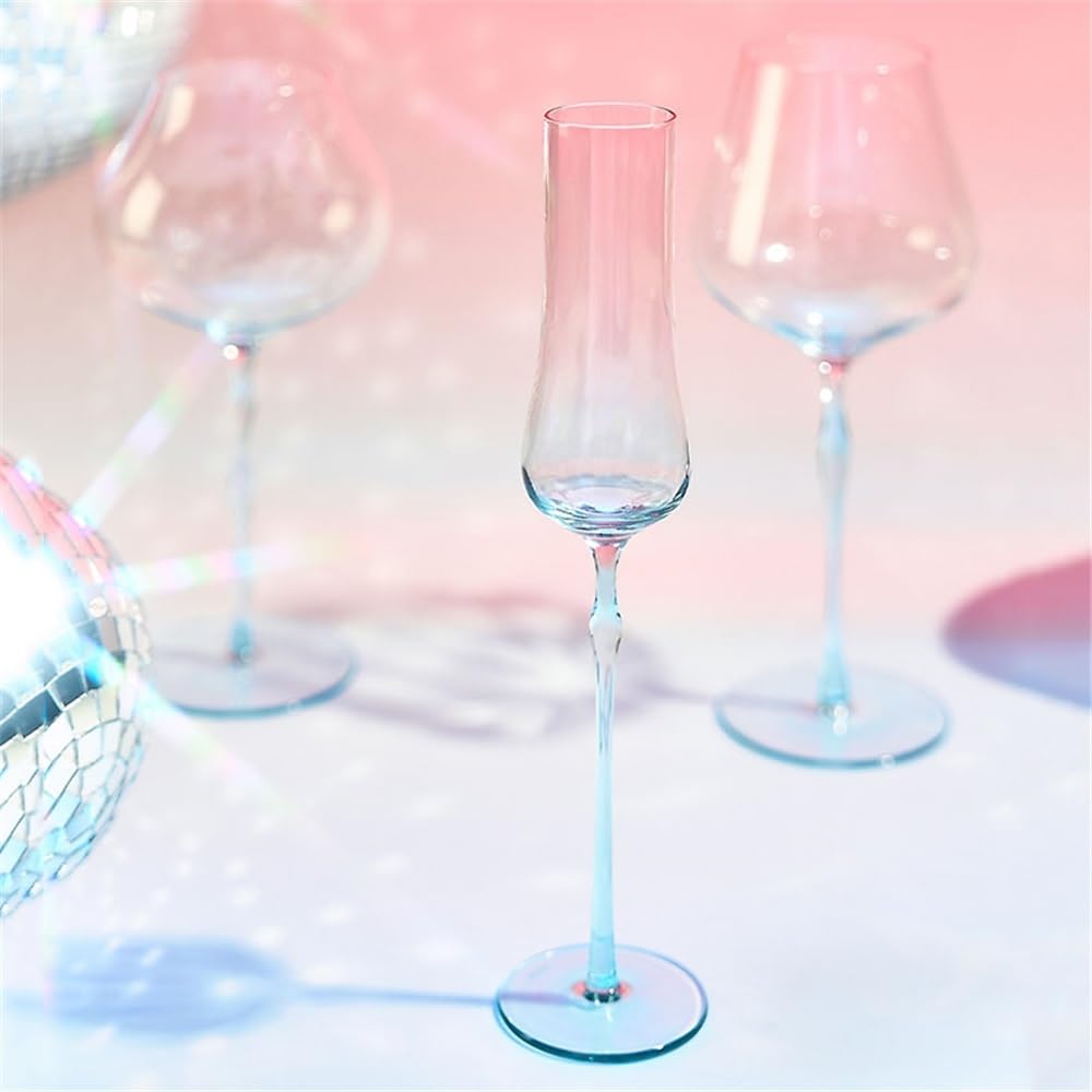 Flûtes à champagne Lot de 2 verres à champagne en cristal de grande taille d'une capacité de 160 ml for anniversaires, fiançailles, mariages Verres à champagne