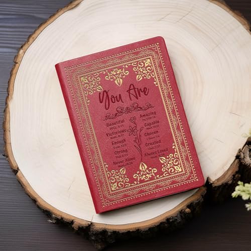 Johsbyd Red A5 Lined Leather Journal Notebook,Inspirational Christian Gifts Hardcover Executive Notebooks For Men Women,200 Pages 100 Gsm Thick Ruled Paper Daily Diary For School,Family ,Friends,Work thumb #2