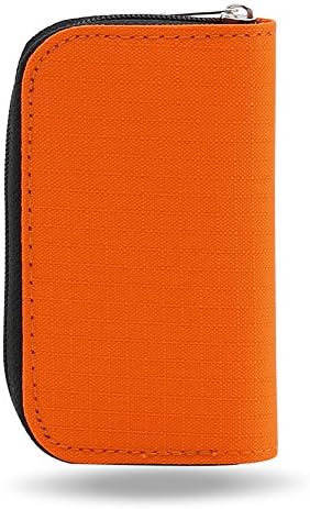 JYS365 SD SDHC MMC CF Micro SD Memory Card Storage Carrying Pouch Case Wallet - Orange