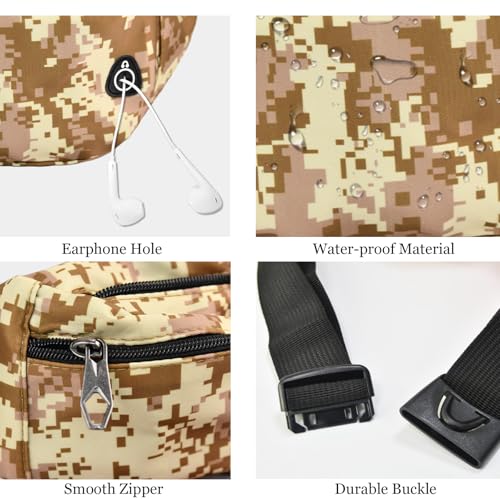 Image of Fanny Pack for Women Men,Crossbody Fanny Pack Water Resistant Sports Waist Bag Pack, Belt Bag for Travel Hiking Running