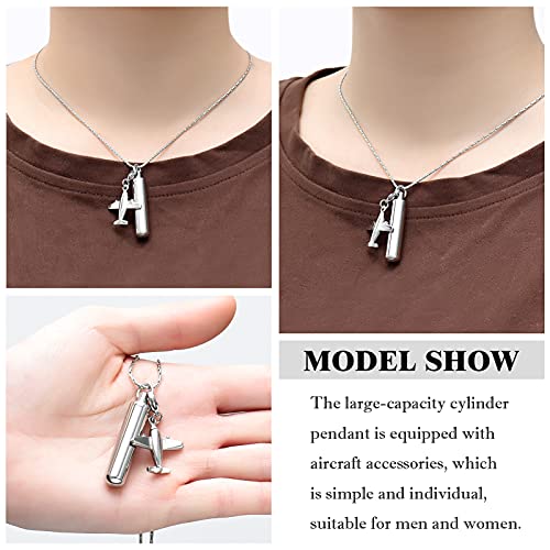 constantlife Cylinder Cremation Jewelry for Ashes 316L Stainless Steel Urn Pendant Memorial Necklace with Small Accessories Charms Keepsake4