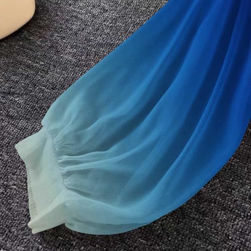 Chiffon Cardigan for Women 2025 Trendy Tie Front Crop Cardigans Long Puff Sleeve Cover Up Boho Beach Cover Ups 7