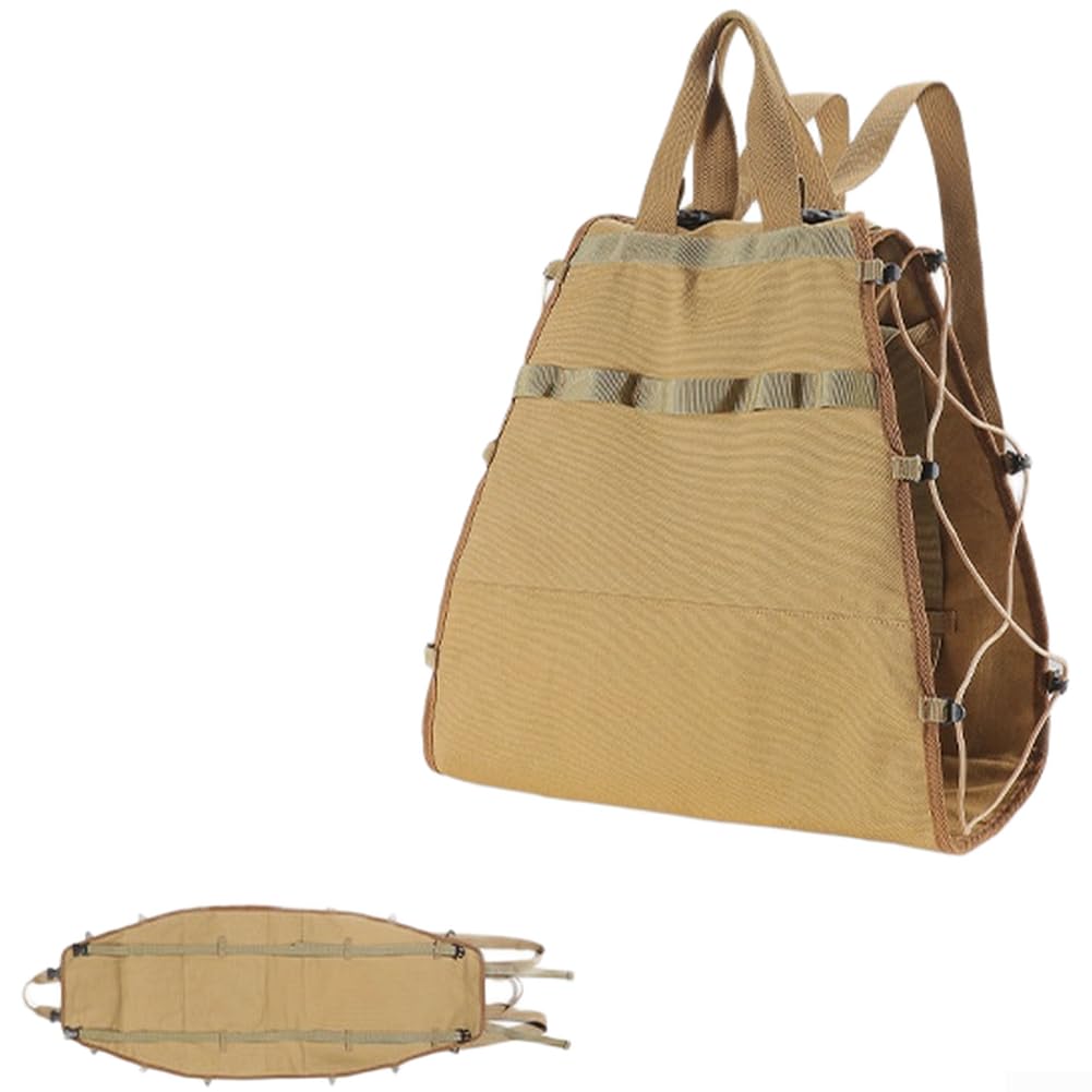 für robuste Feuerholztasche 16oz Canvas Mit Netzseitentaschen