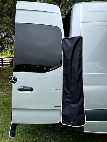 VanEssential Rear Door Universal Shower/Privacy Screen for Mercedes-Benz Sprinter, Ford Transit, Ram Promaster Vans - Adjustable