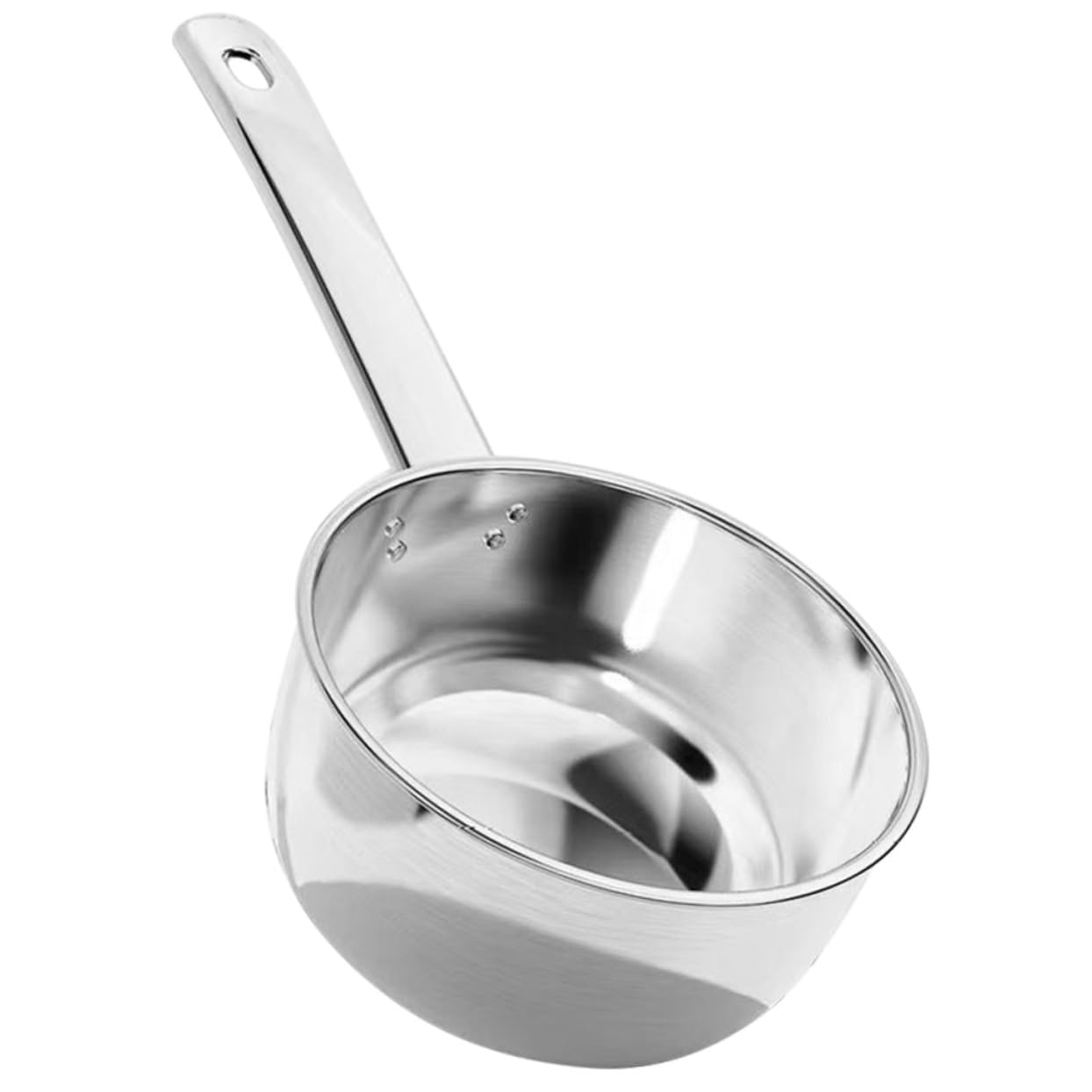 Kichvoe Metal Water Ladle Handle Deep Scoop for Kitchen Restaurant Use and Ergonomic Water Ladle for Soup Porridge and More