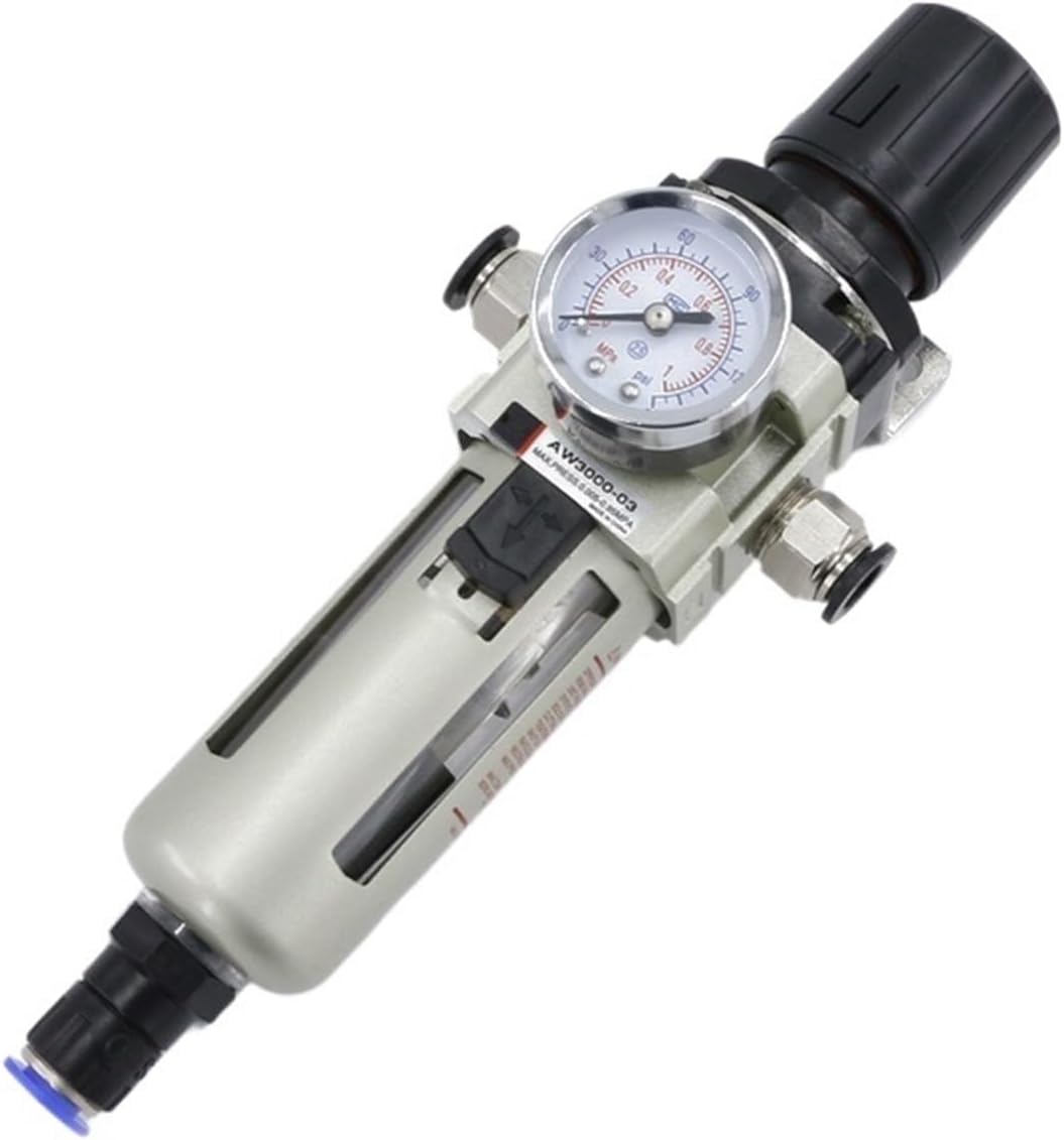 AW4000-04 Automatic Drainage Air Filter Gas Regulator Pressure Reducing Valve(Connector and switch,AW4000-06 Manual)