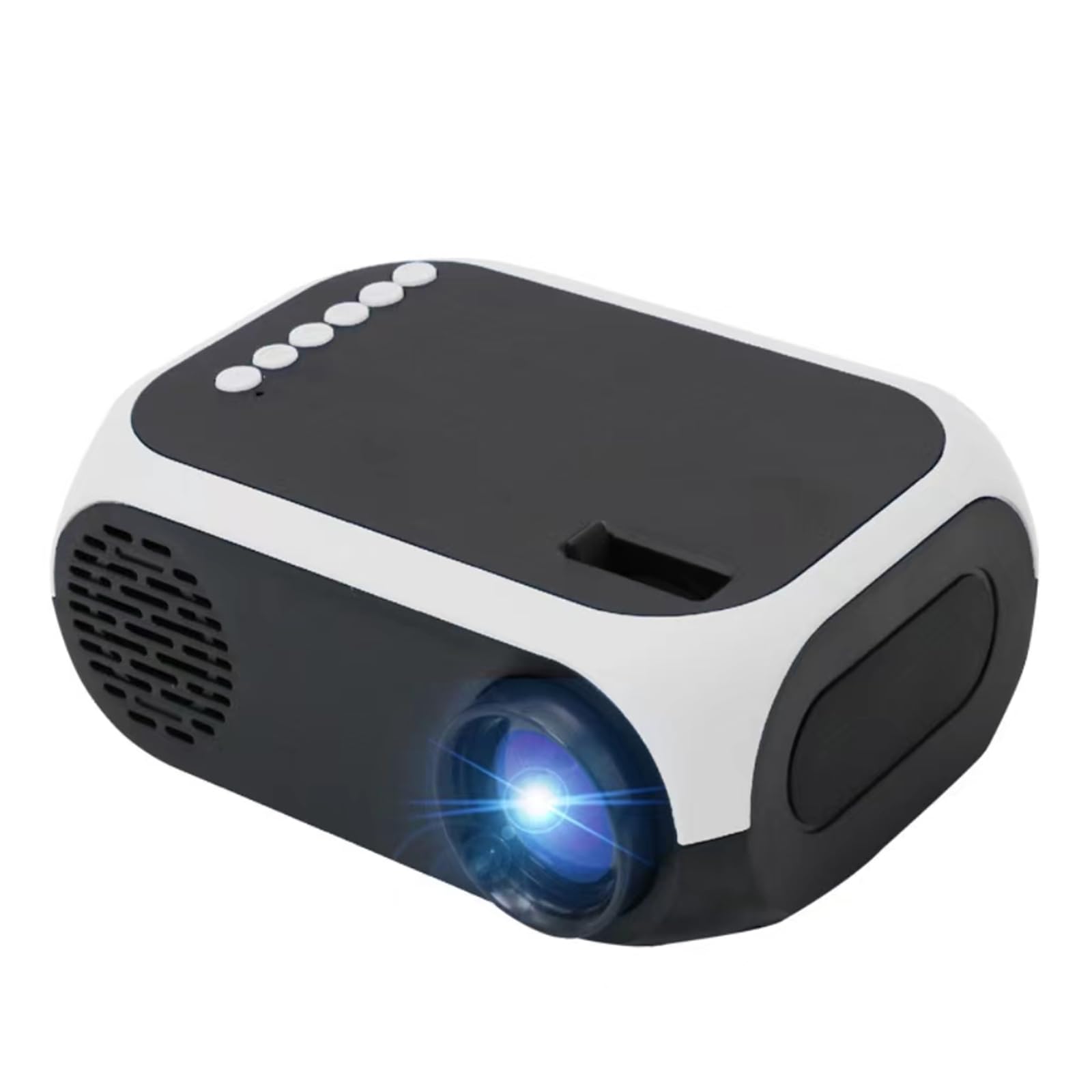 halamodoMini Projector HD Portable Projector Multimedia Projector Home Theater Video Projector HDMI/USB indoor & outdoor use 1080P(White)