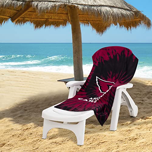 Image of Northwest NFL Arizona Cardinals Unisex-Adult Beach Towel, 30 inch x 60 inch, Psychedelic (Pack of 6)