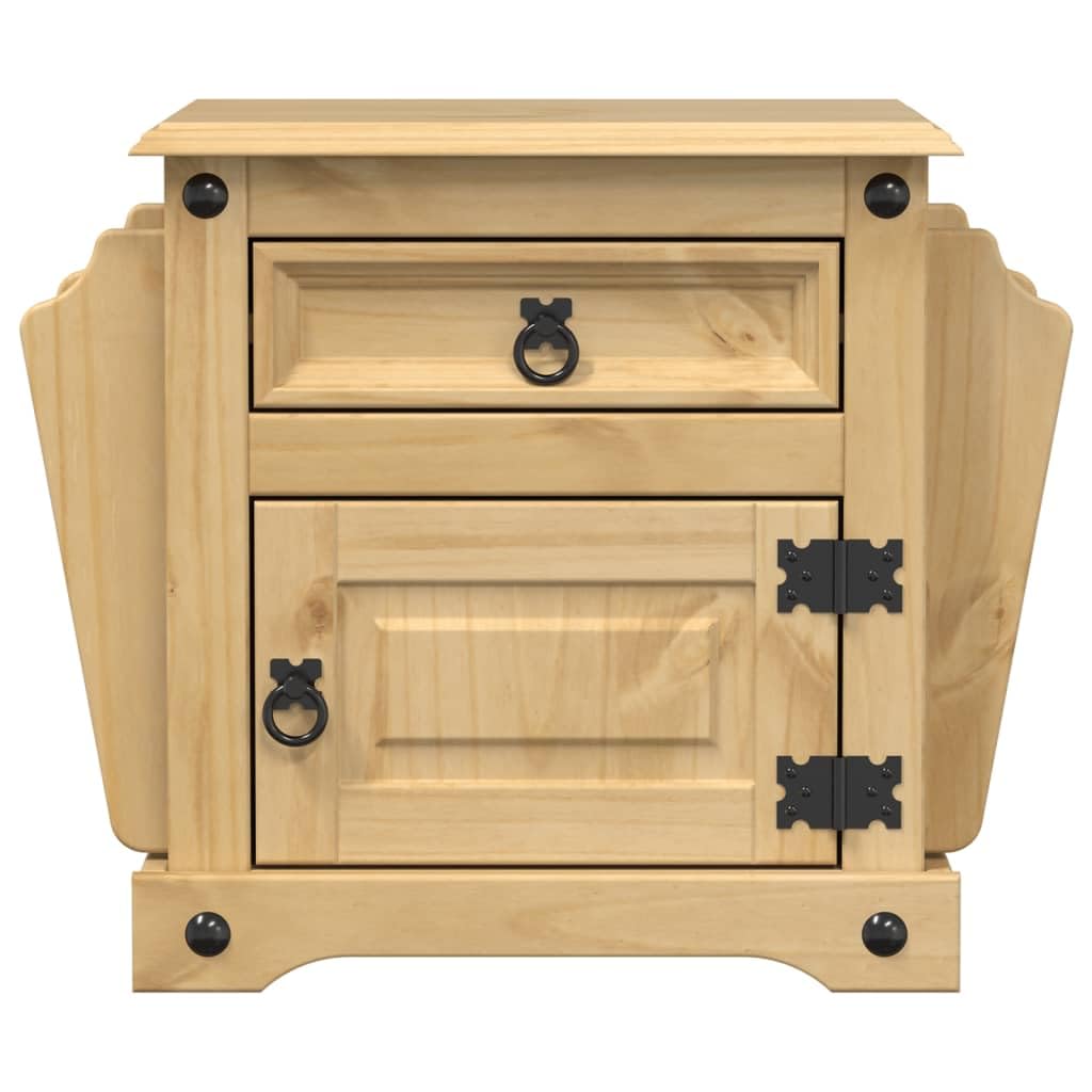 vidaXL Table de Chevet Corona 45x35x47,5 cm Bois de pin Massif